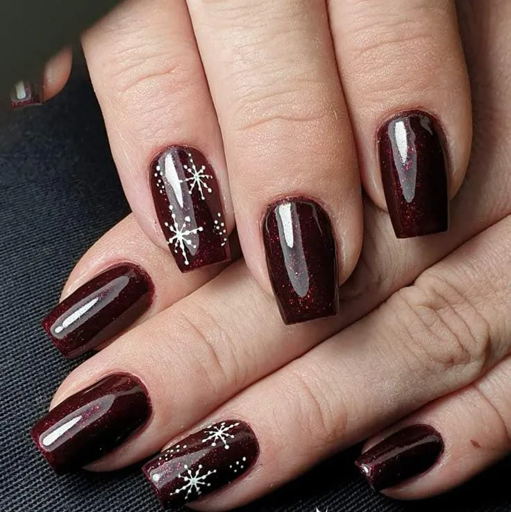 burgundy christmas nail designs 018 2801d09bbf