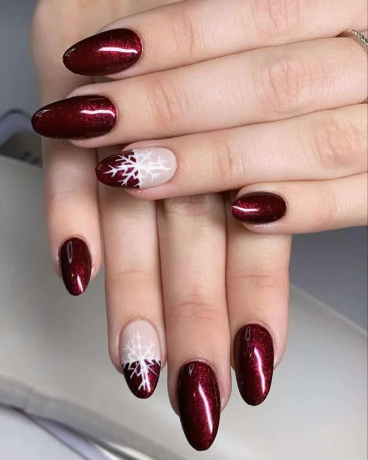 burgundy christmas nail designs 021 ae5de63fc8