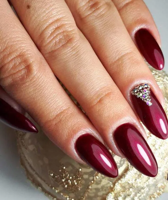 burgundy christmas nail designs 027 fd761c40fb