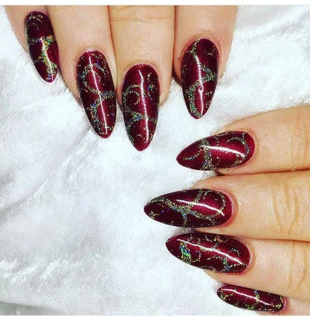 burgundy christmas nail designs 032 dab3bcfa95