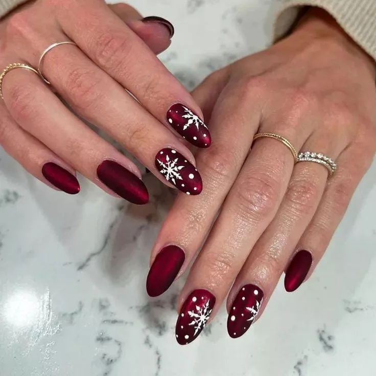 burgundy christmas nail designs 034 36c261cdbf