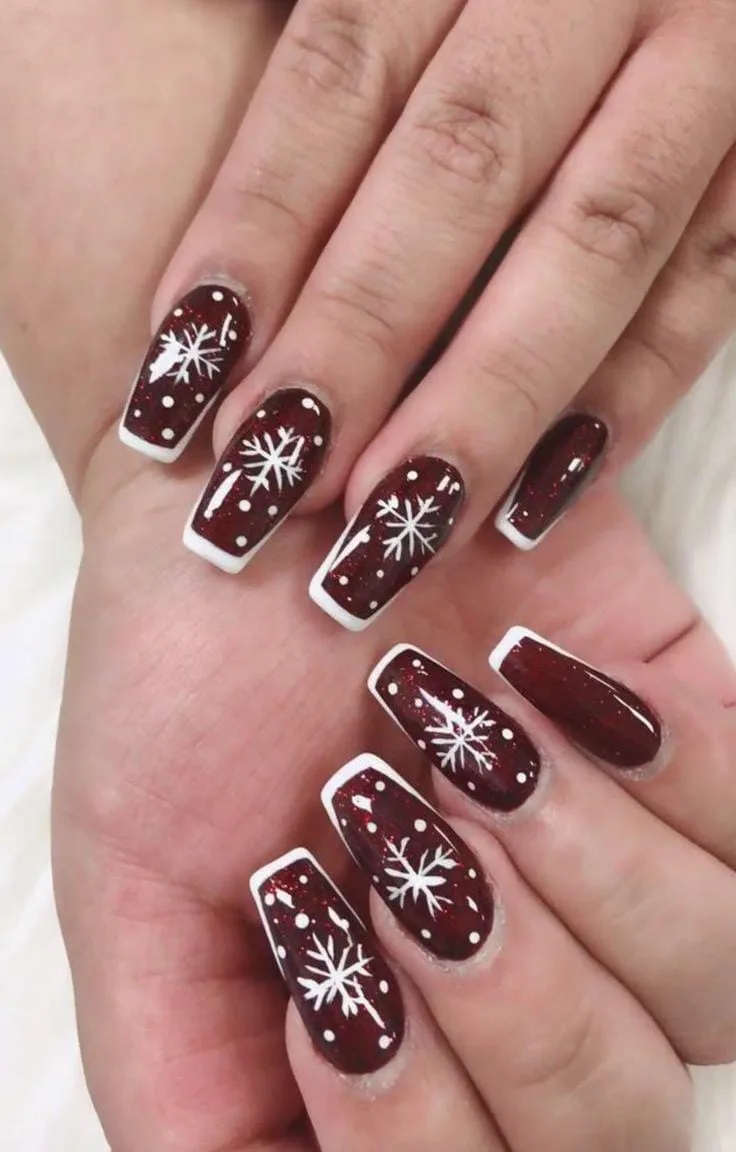burgundy christmas nail designs 036 f0a6b06cf6