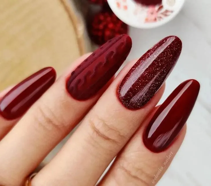 burgundy christmas nail designs 037 f01c7795c7