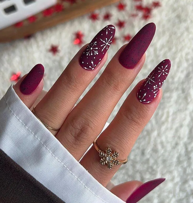 burgundy christmas nail designs 038 407bd3cdbe