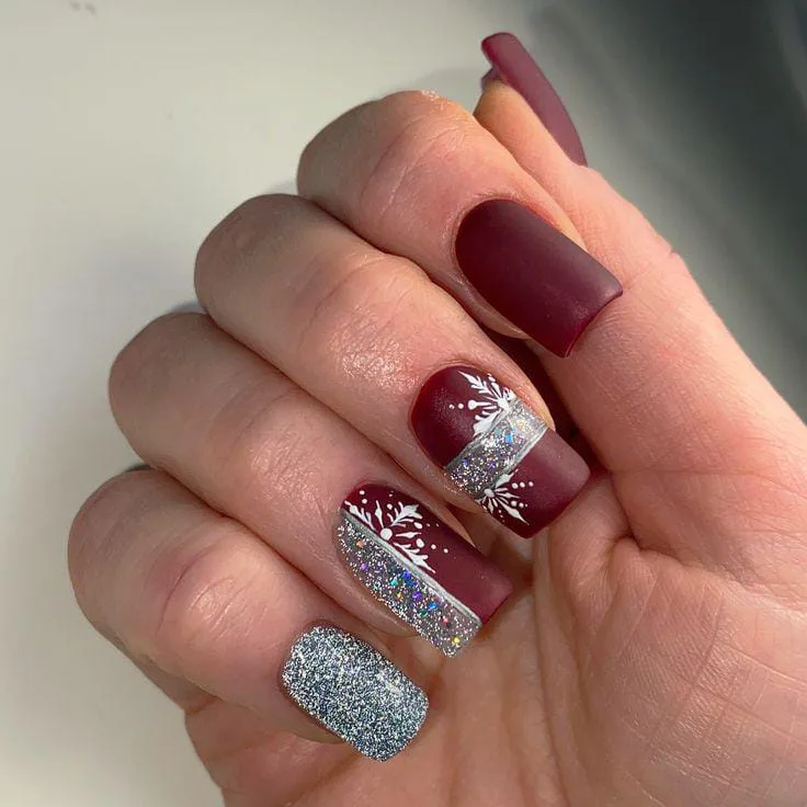 burgundy christmas nail designs 043 4fe1fa3757