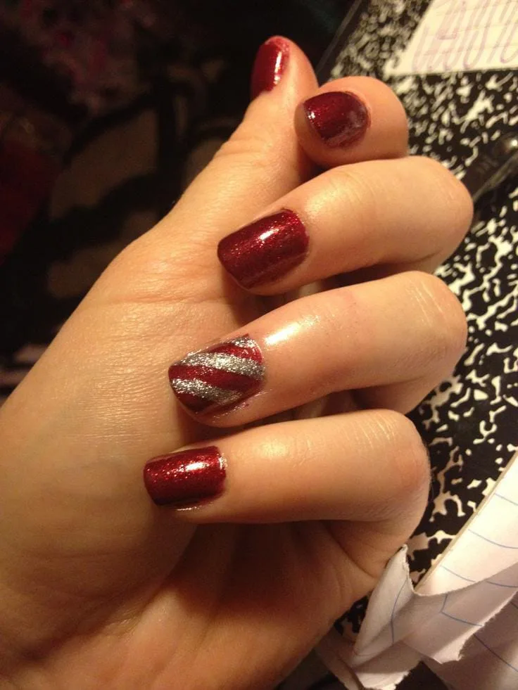 burgundy christmas nail designs 049 dff9ef57a3