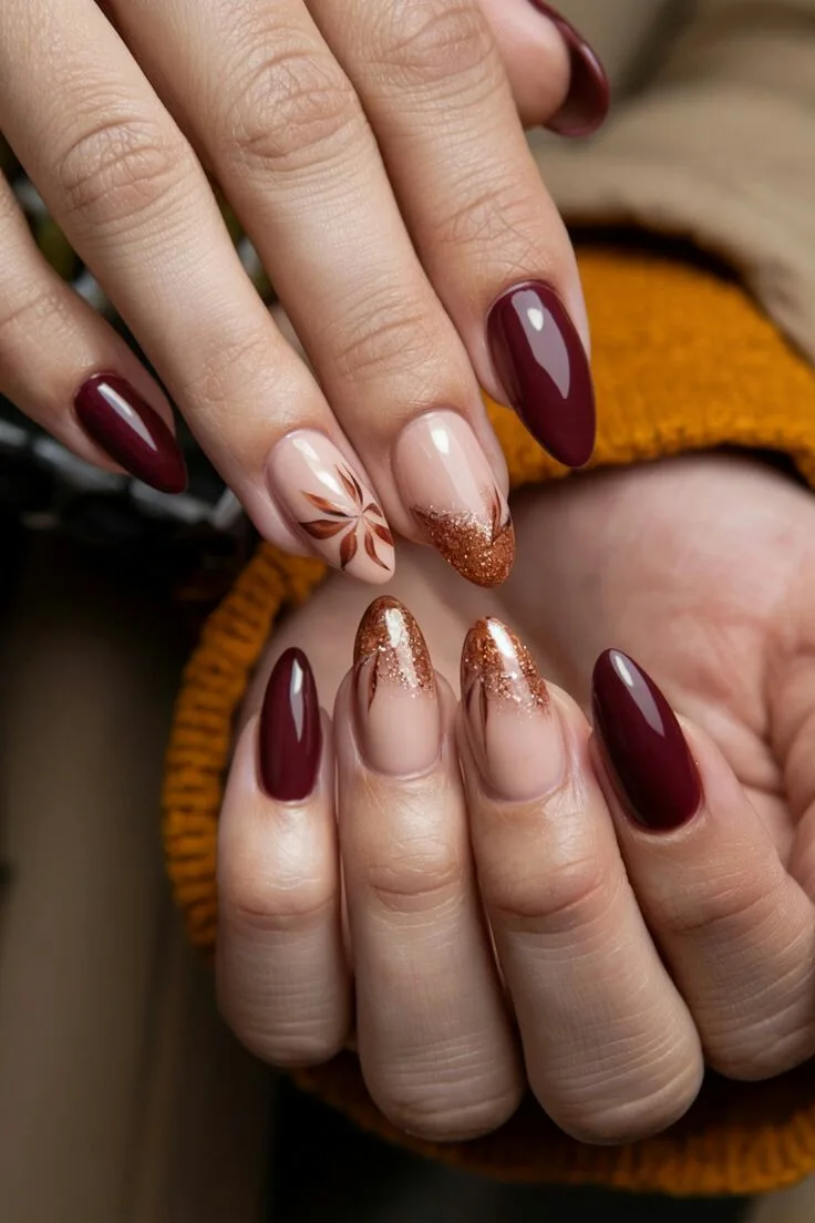 burgundy fall nails 005 a76a82487a