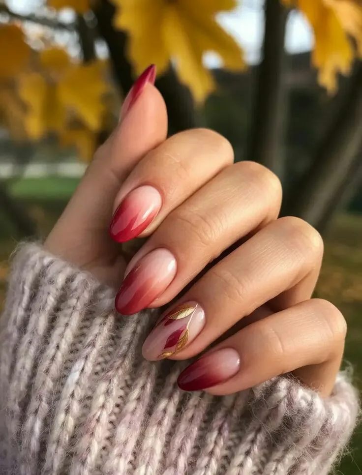 burgundy fall nails 008 d17ef696a3