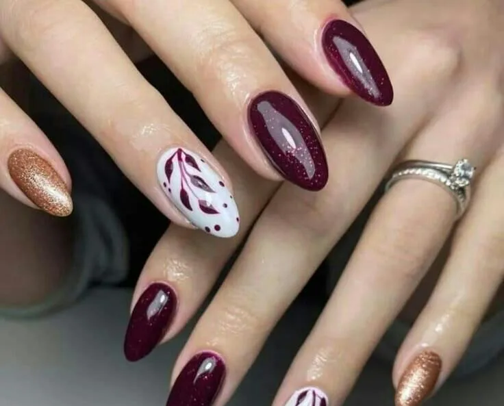 burgundy fall nails 009 c890bb557f