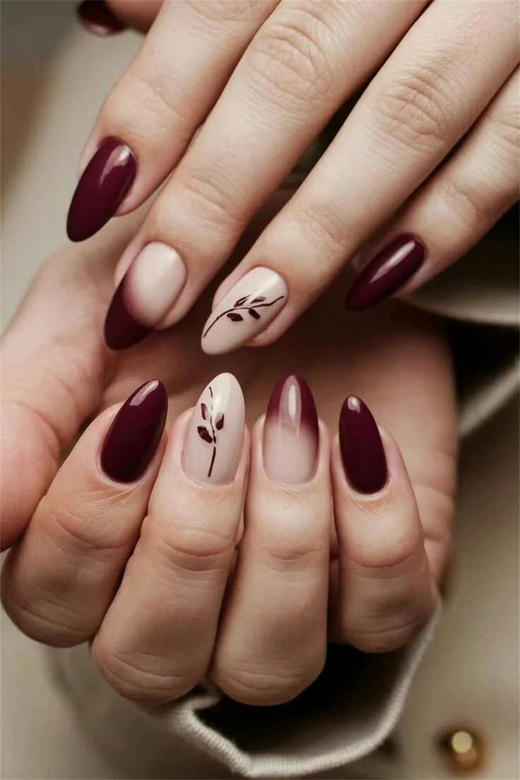 burgundy fall nails 010 6fa30b5e89