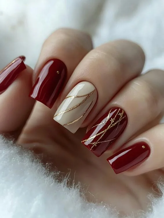 burgundy fall nails 013 fbdb7c1945