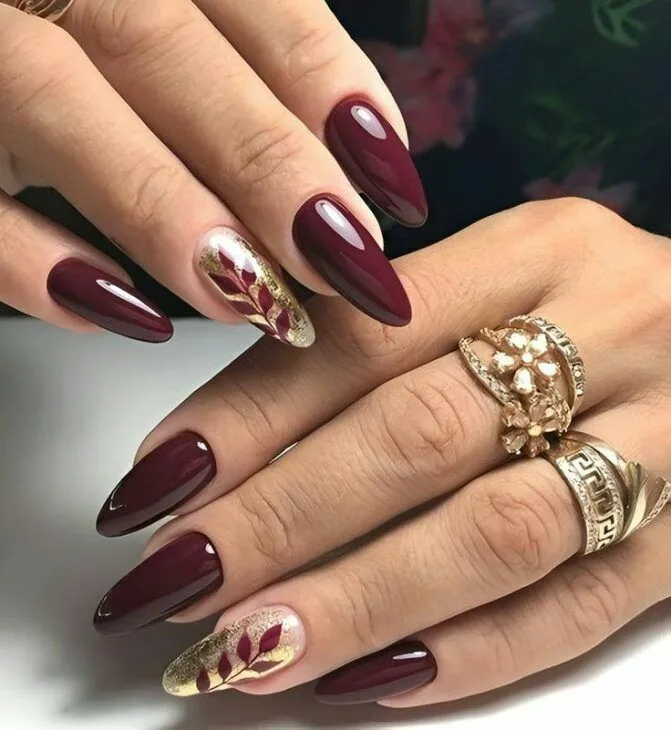 burgundy fall nails 014 2652c9e28f