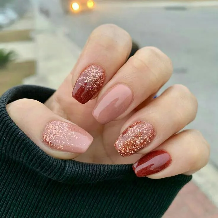 burgundy fall nails 016 b6f73e230f