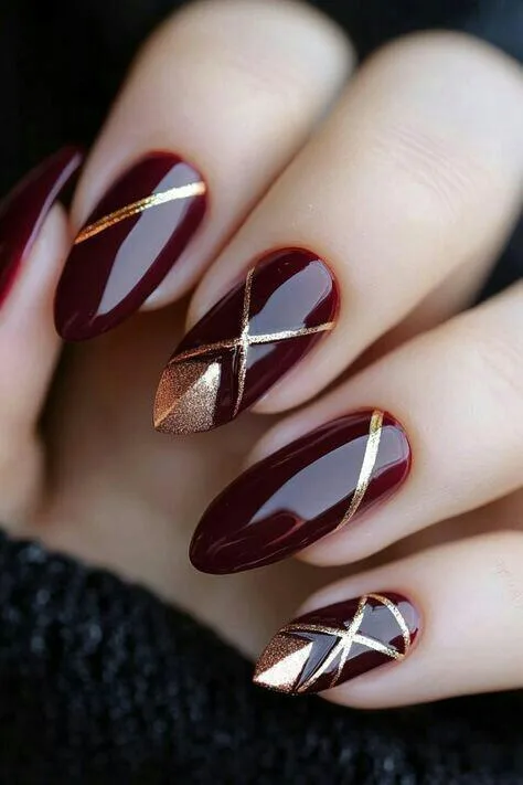 burgundy fall nails 017 290111ce9d