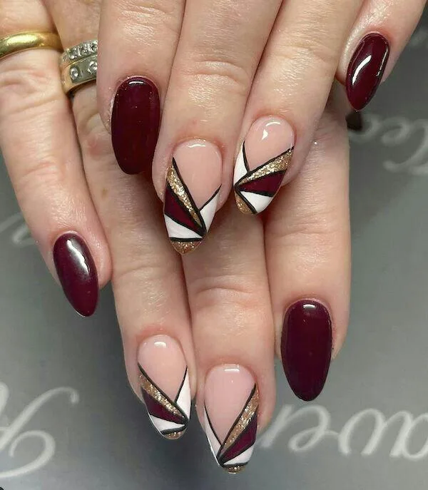 burgundy fall nails 024 59c2e92394
