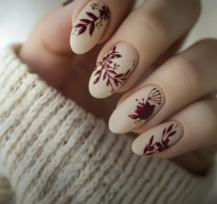 burgundy fall nails 026 9de9405ca4