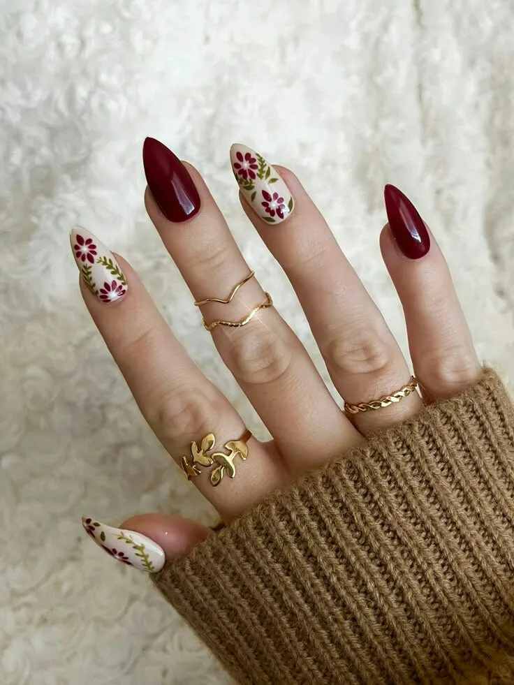burgundy fall nails 028 2e2f08ed2e