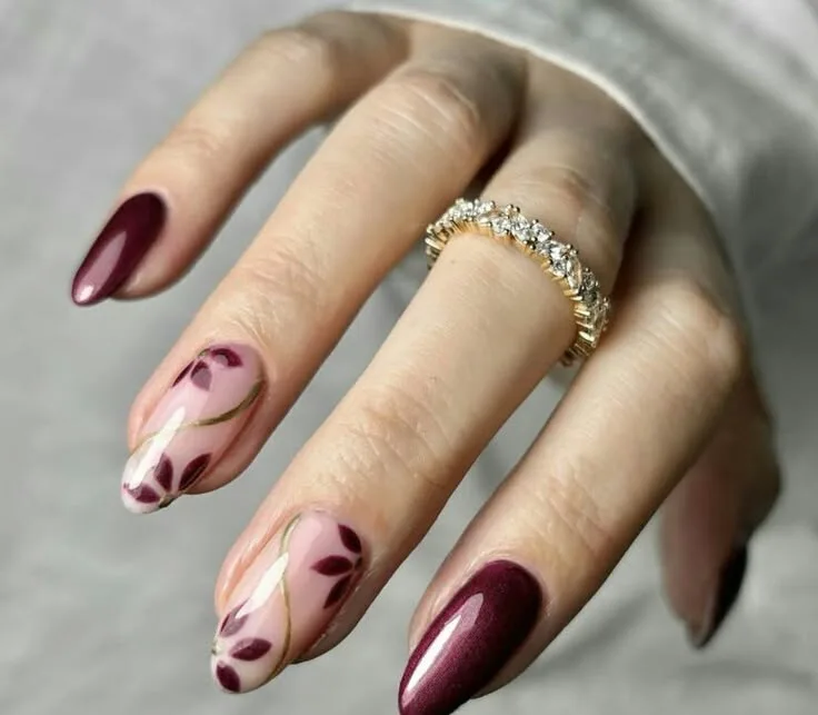 burgundy fall nails 029 9735c76e91