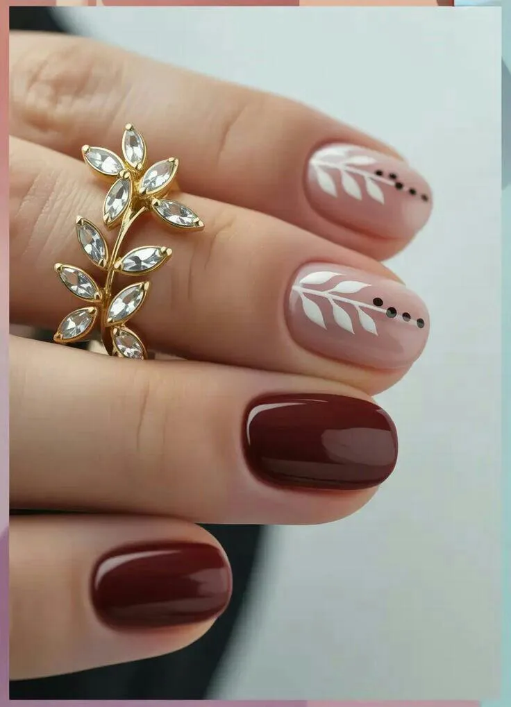 burgundy fall nails 036 dd64a59c7e