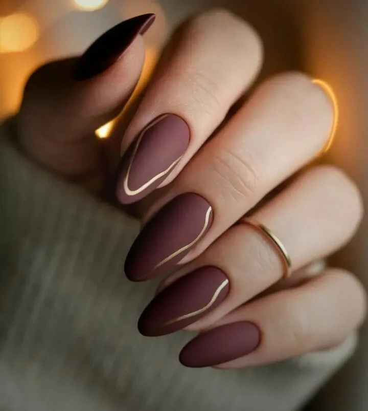 burgundy fall nails 037 265c52923e