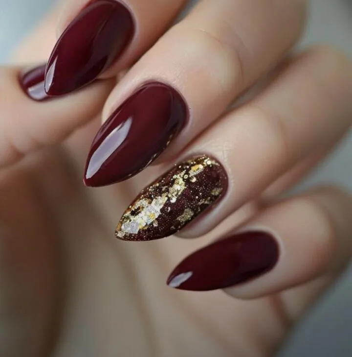 burgundy fall nails 040 038d1f6445