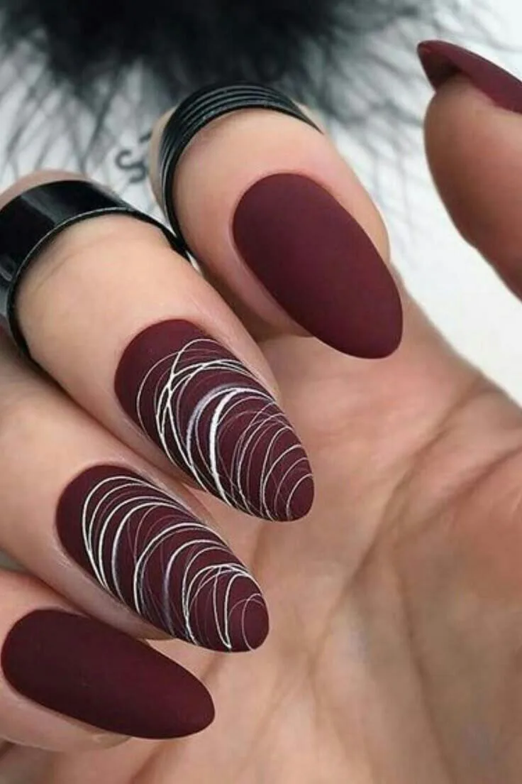 burgundy fall nails 042 a7c2ba93f6