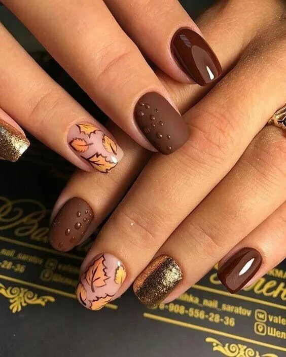 burgundy fall nails 043 51dceb9f8e