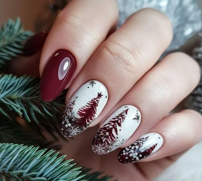 burgundy winter nails 003 c40d85d757