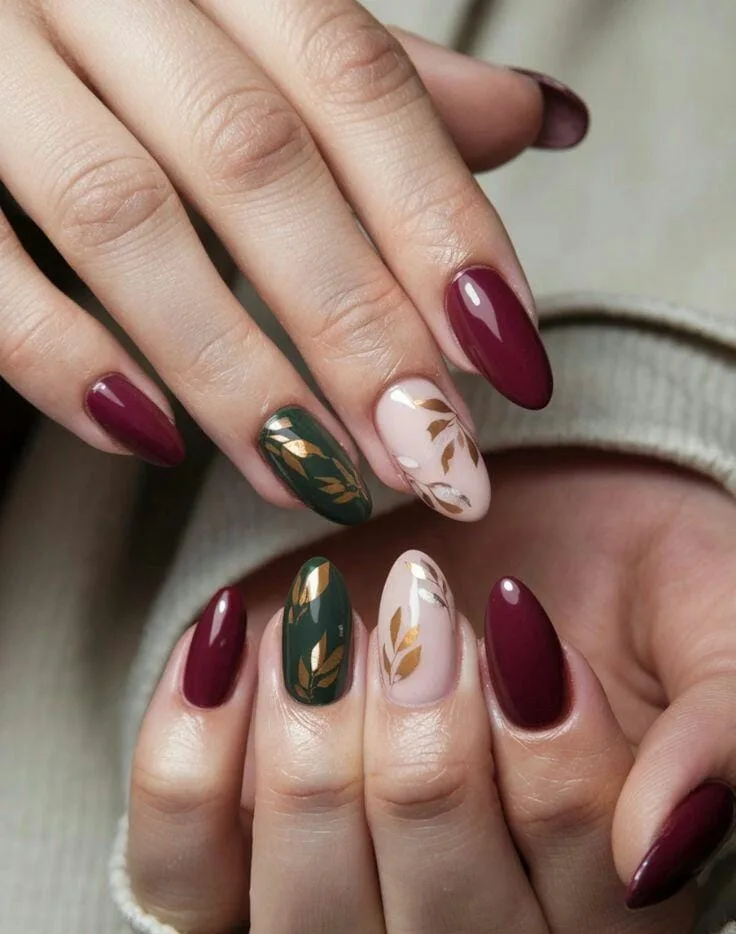 burgundy winter nails 010 ad44165121