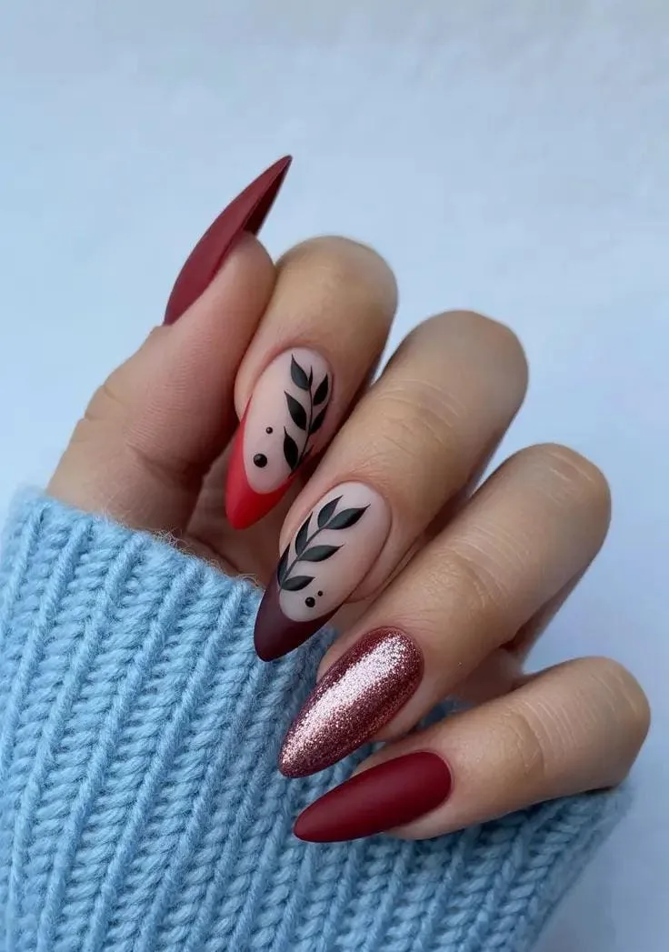 burgundy winter nails 013 52ac21aa5e