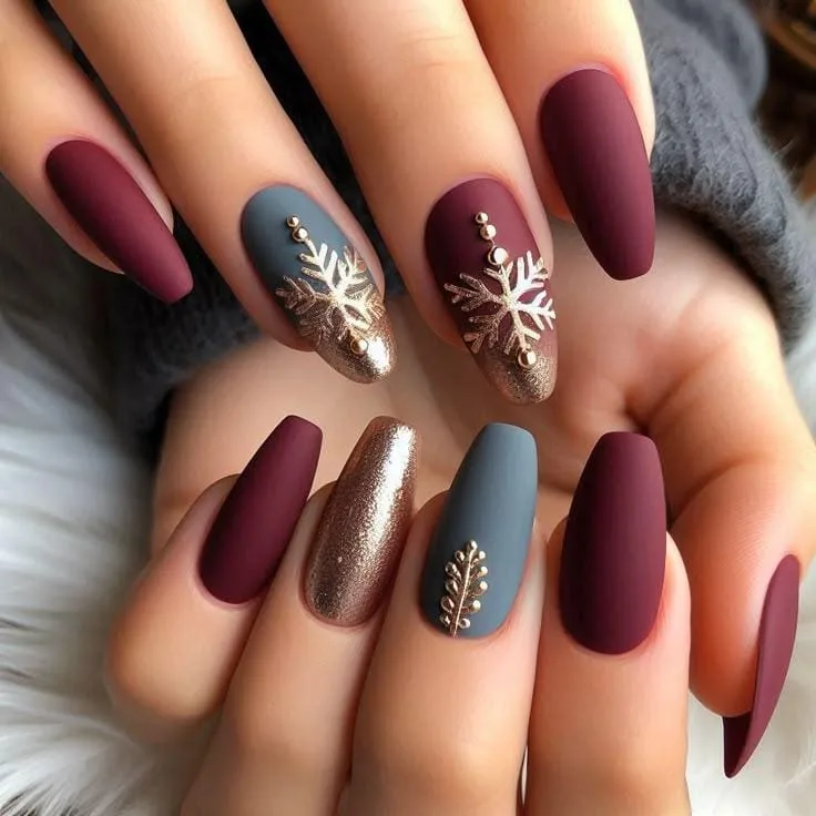 burgundy winter nails 018 f262a7c405