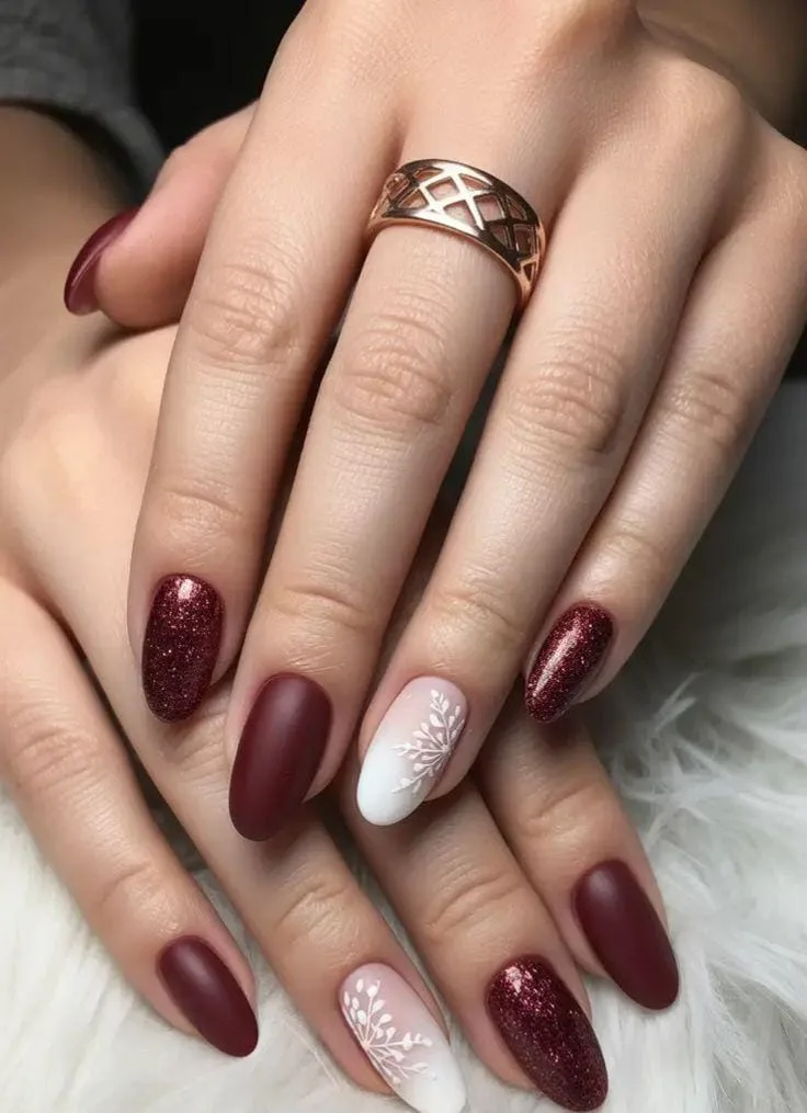 burgundy winter nails 019 3e8dd6a5c0