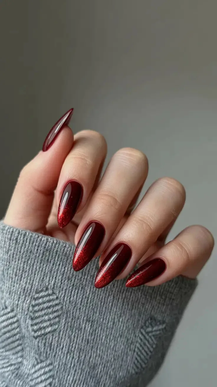 burgundy winter nails 023 514635082e