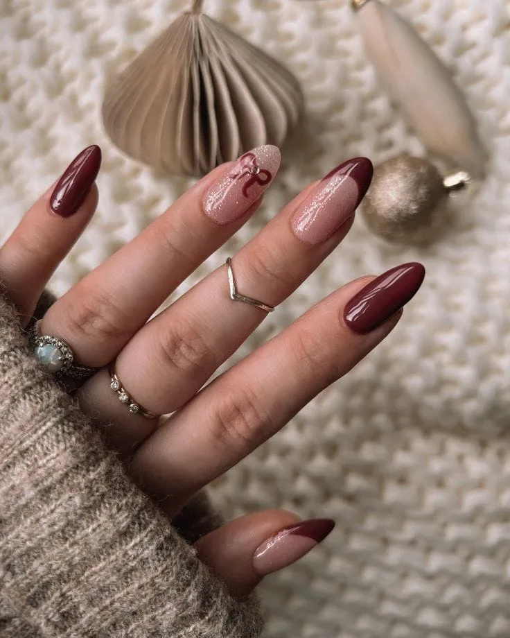 burgundy winter nails 026 dfc0d71973