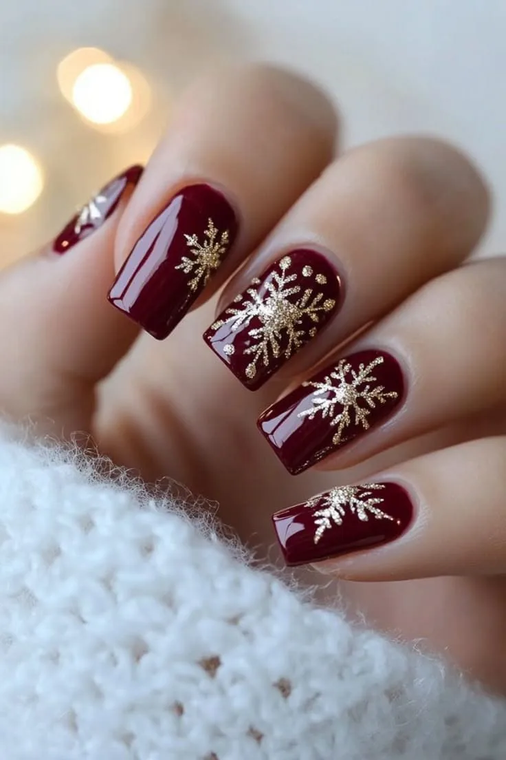 burgundy winter nails 037 abca51cc0d
