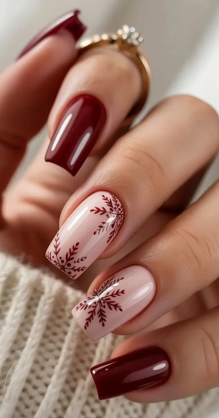 burgundy winter nails 040 08336e8830