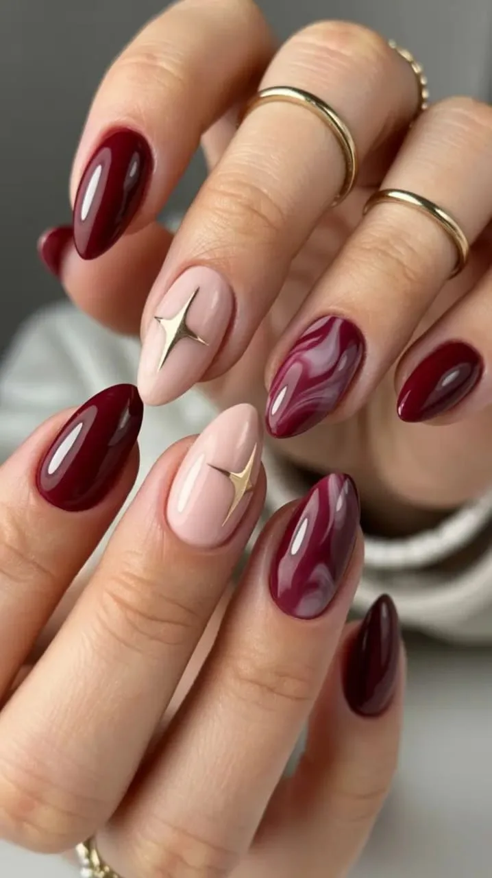 burgundy winter nails 041 b62c40eef0