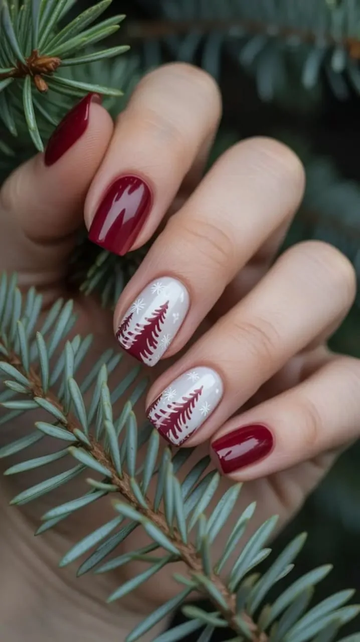 burgundy winter nails 046 f112bbb1ce