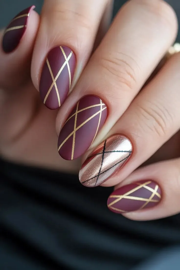 burgundy winter nails 048 2198be26ba