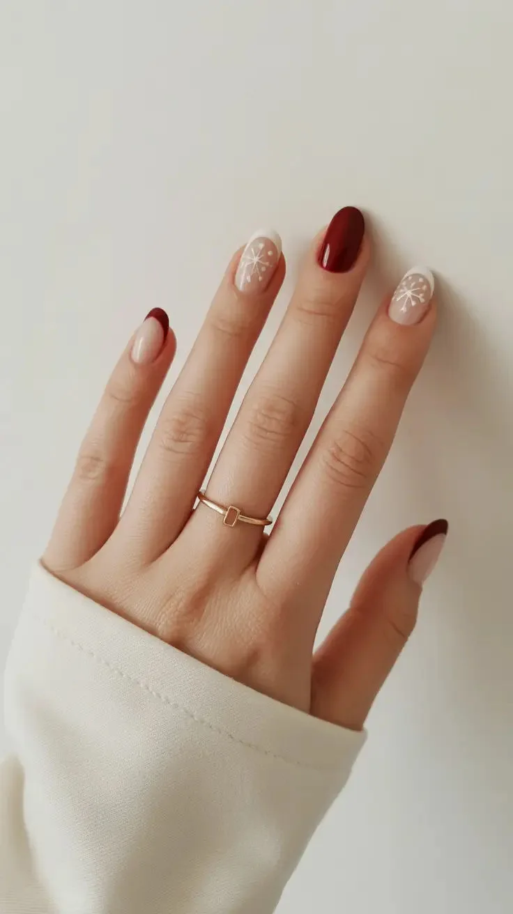 burgundy winter nails 049 8a75f6475f