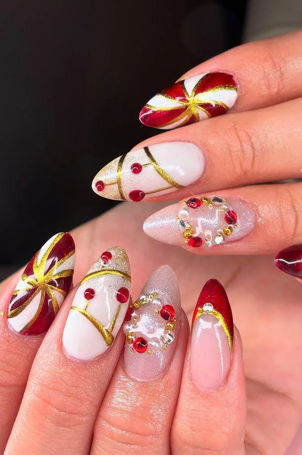 christmas almond nails 047 081e9e7e56