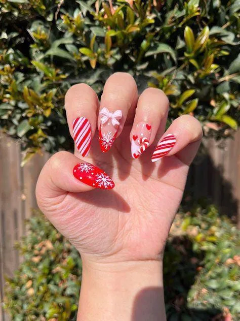 christmas bow nails 009 b5894a0c4a