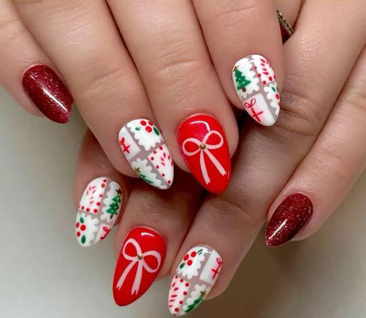 christmas bow nails 011 c43b90f0db