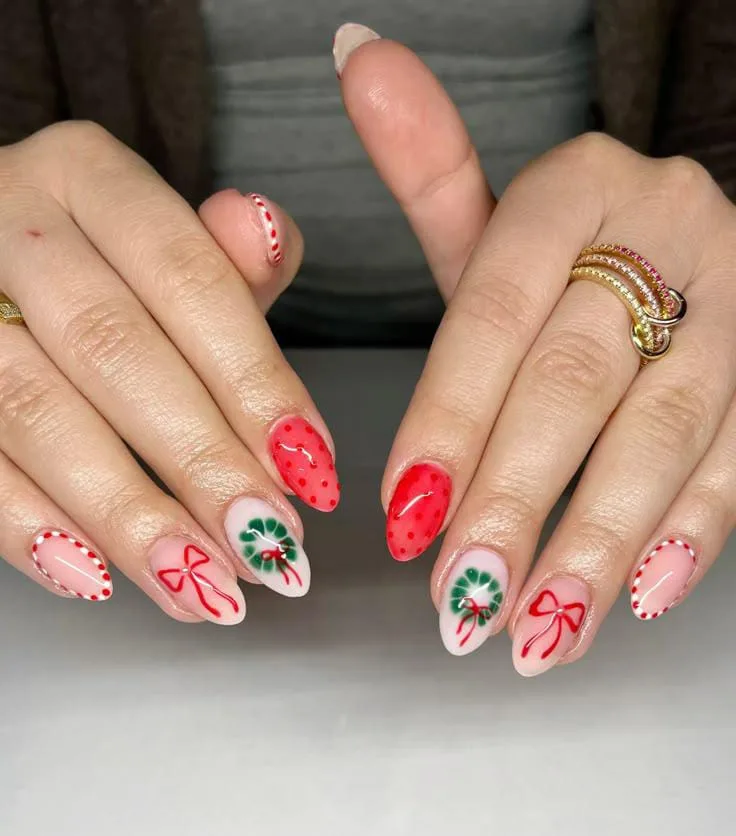 christmas bow nails 015 41bacaa8b3