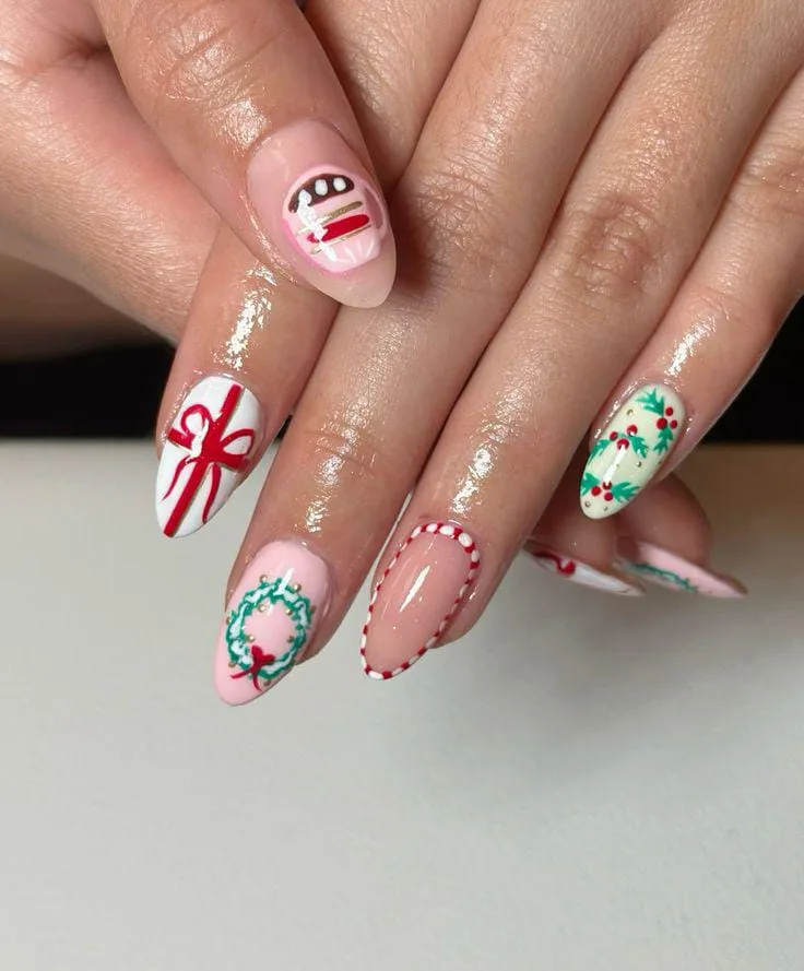 christmas bow nails 023 a21c61703e