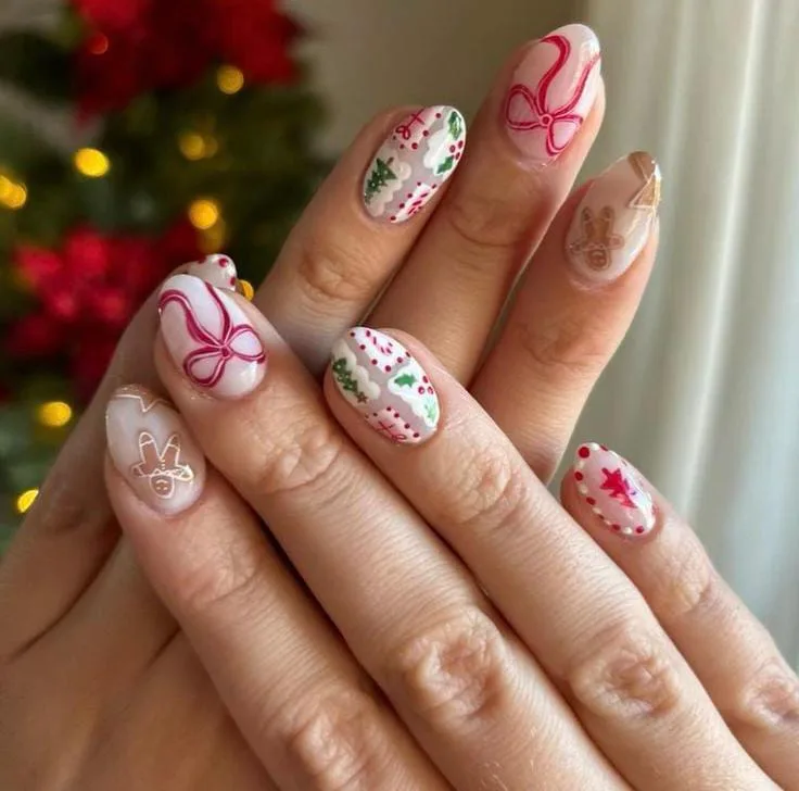 christmas bow nails 026 ac37423b19