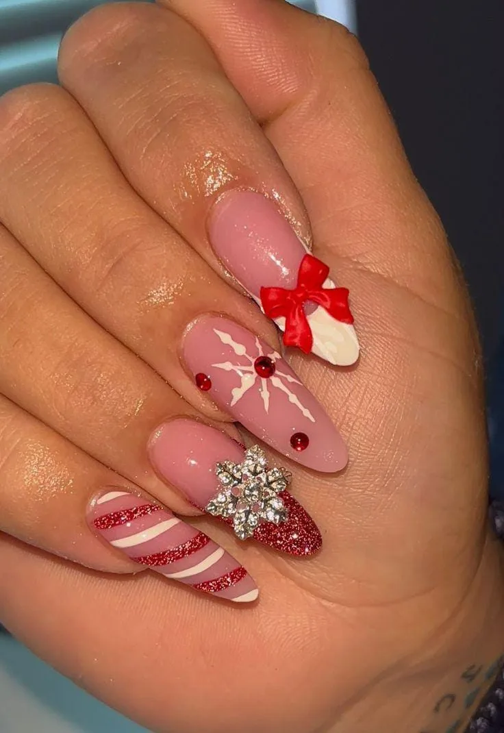 christmas bow nails 029 adaf5b0835