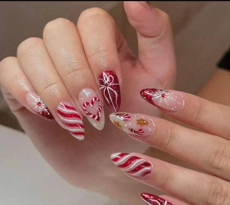 christmas bow nails 040 df7ce4fa8e