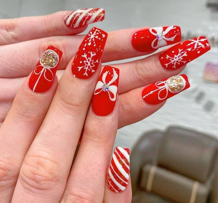 christmas bow nails 043 52f8601a17