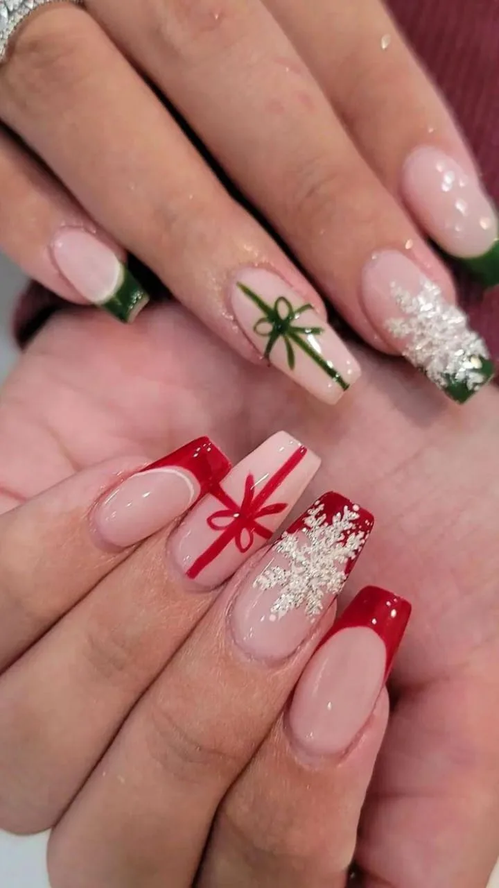 christmas bow nails 044 96972b32ae